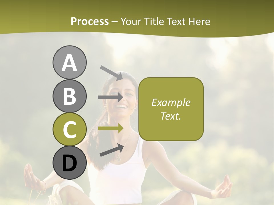 People Peaceful White PowerPoint Template