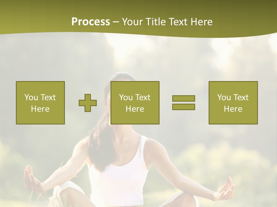 People Peaceful White PowerPoint Template