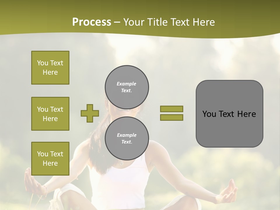 People Peaceful White PowerPoint Template