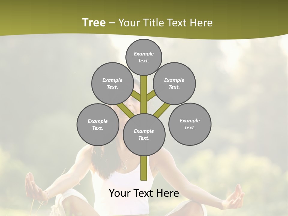 People Peaceful White PowerPoint Template