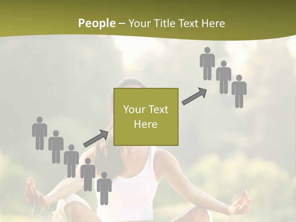People Peaceful White PowerPoint Template