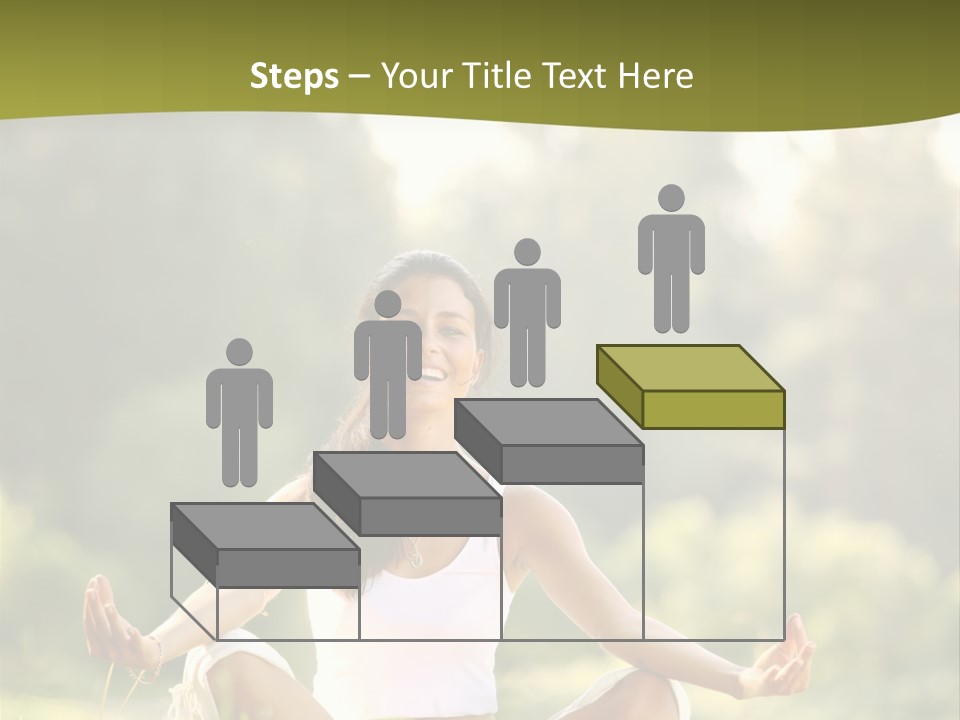 People Peaceful White PowerPoint Template