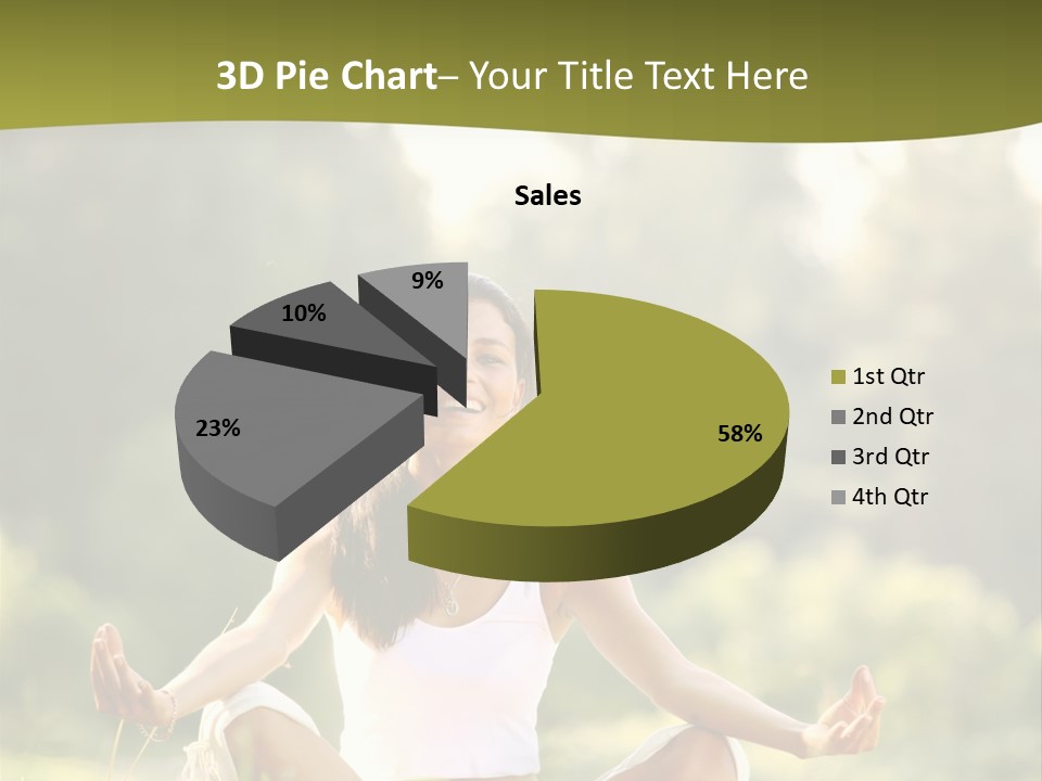 People Peaceful White PowerPoint Template