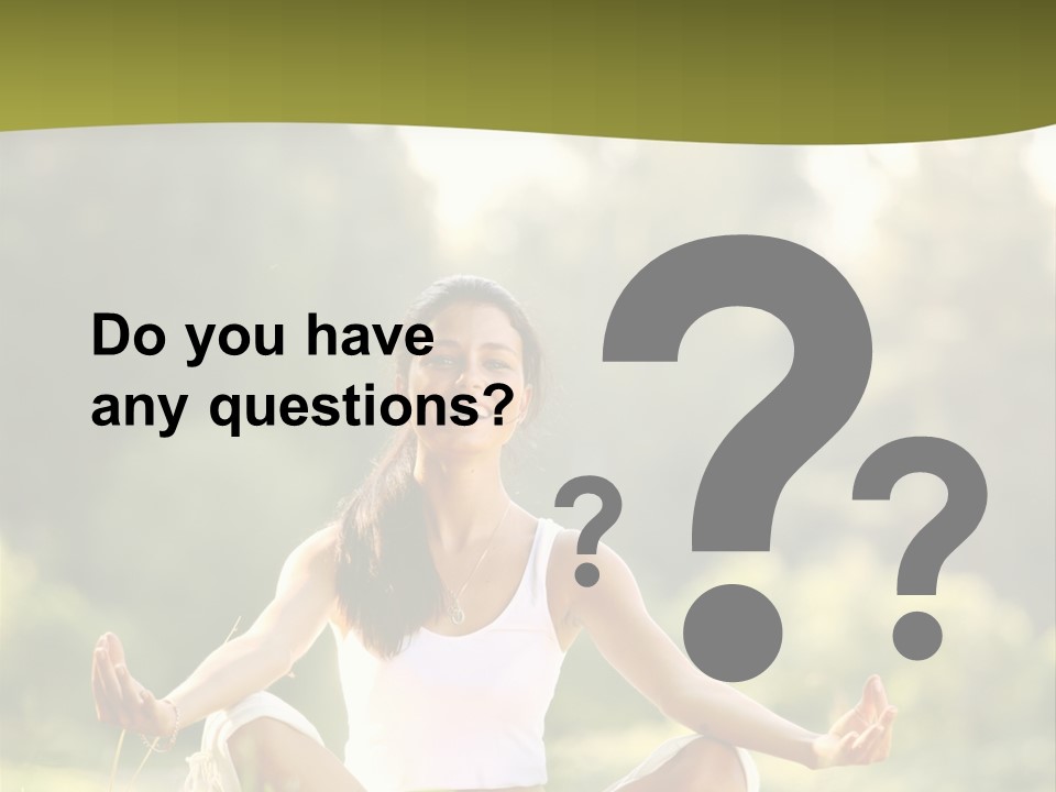 People Peaceful White PowerPoint Template