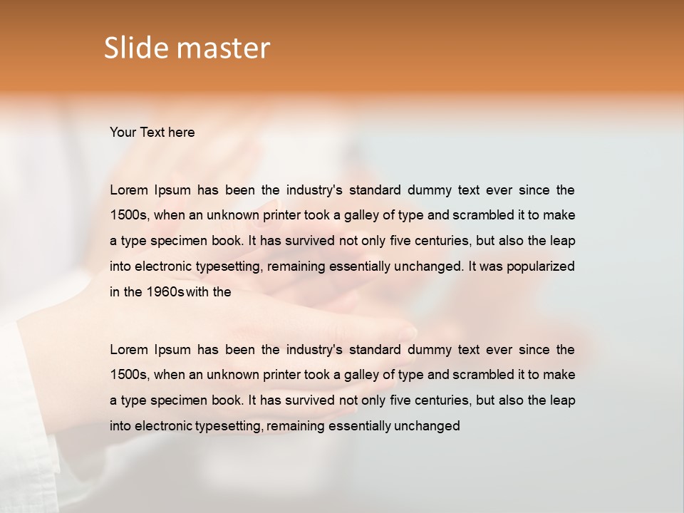 Line Close Up Together PowerPoint Template