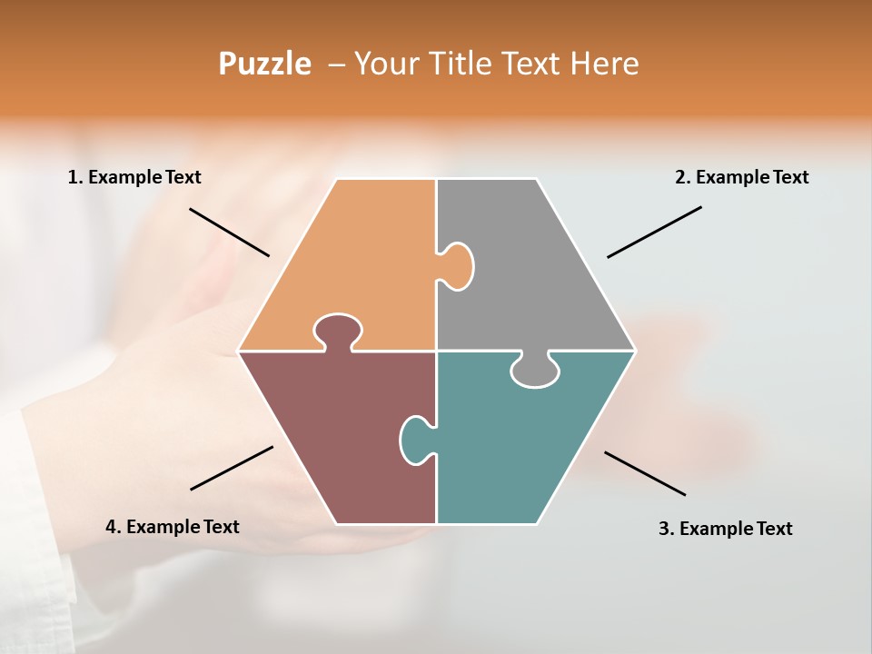 Line Close Up Together PowerPoint Template