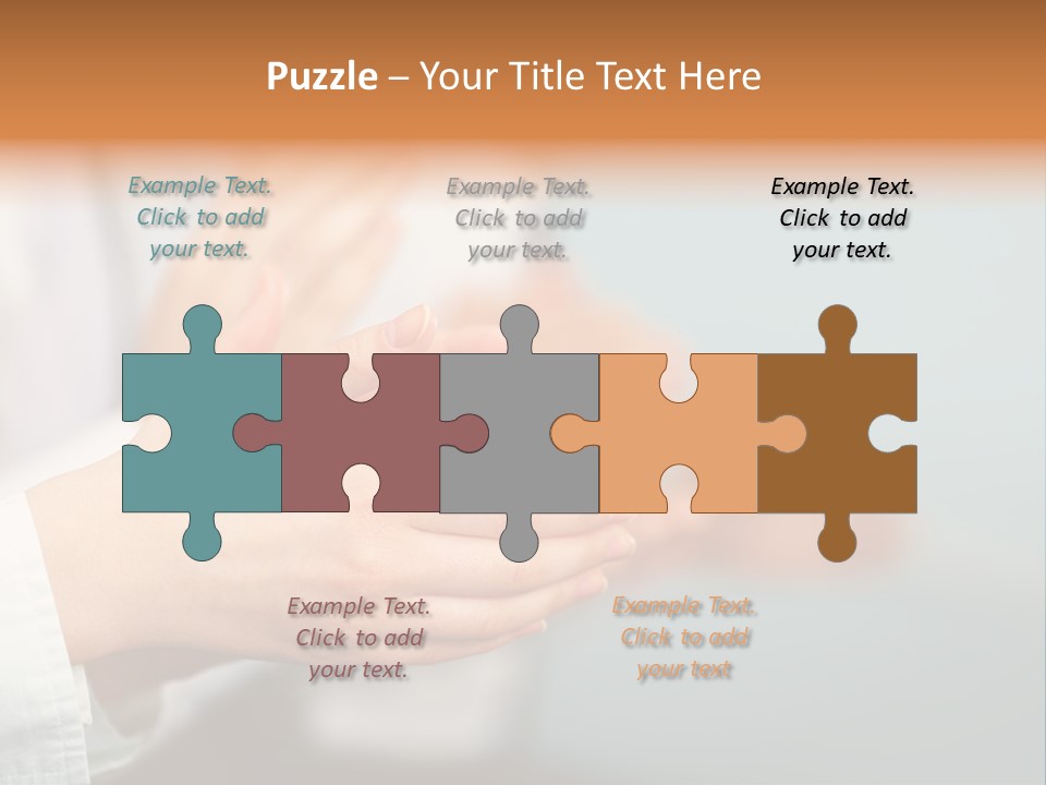Line Close Up Together PowerPoint Template