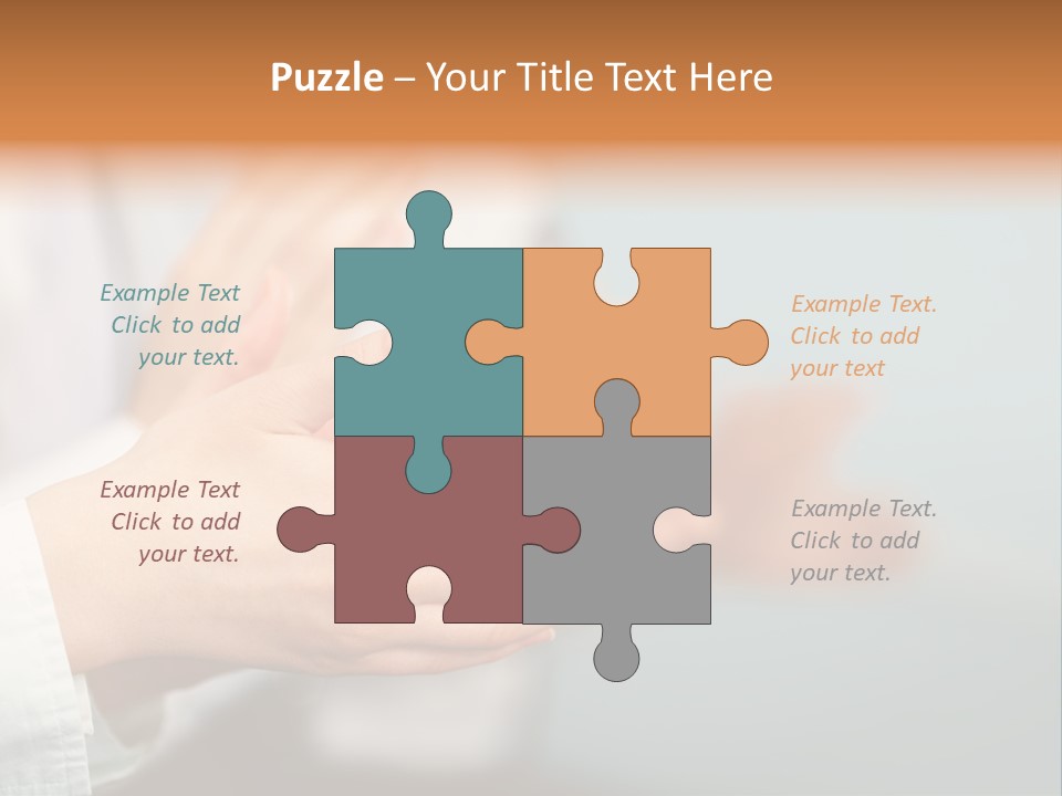 Line Close Up Together PowerPoint Template