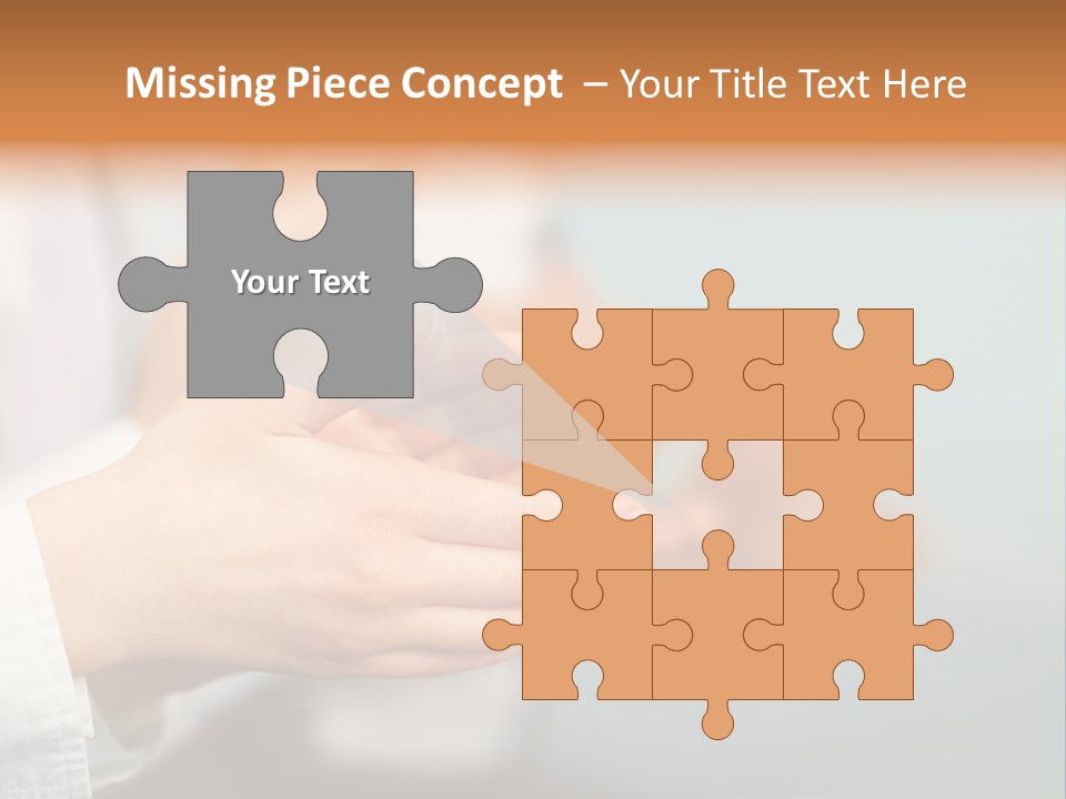 Line Close Up Together PowerPoint Template