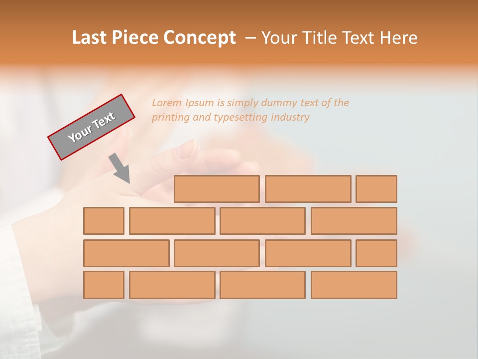 Line Close Up Together PowerPoint Template
