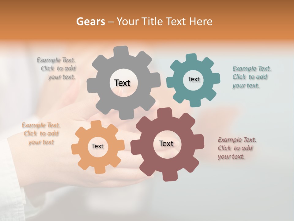 Line Close Up Together PowerPoint Template