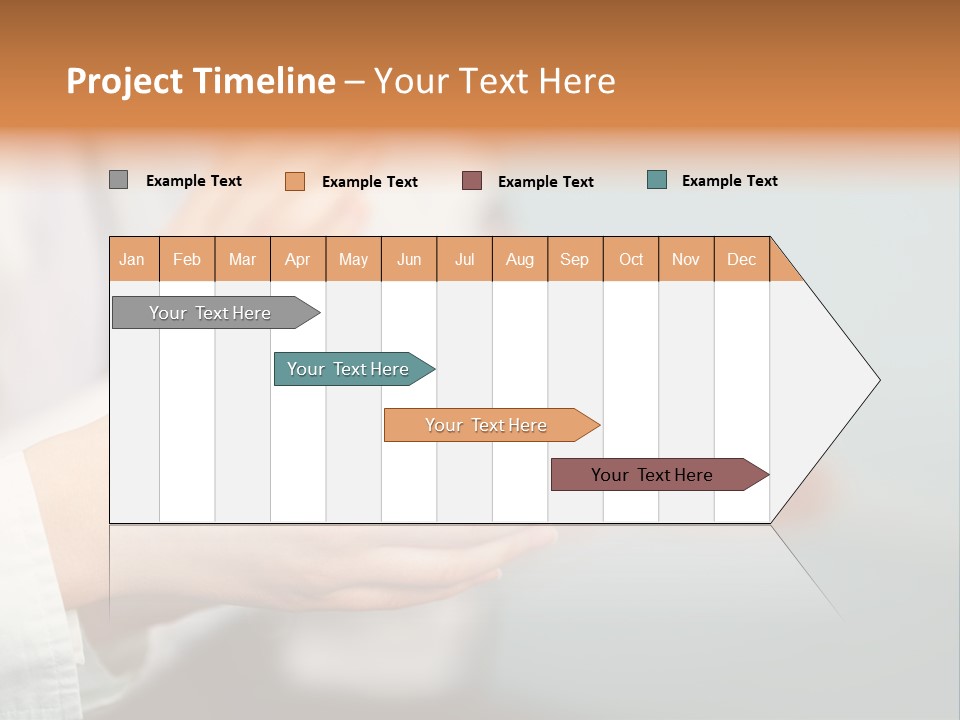 Line Close Up Together PowerPoint Template