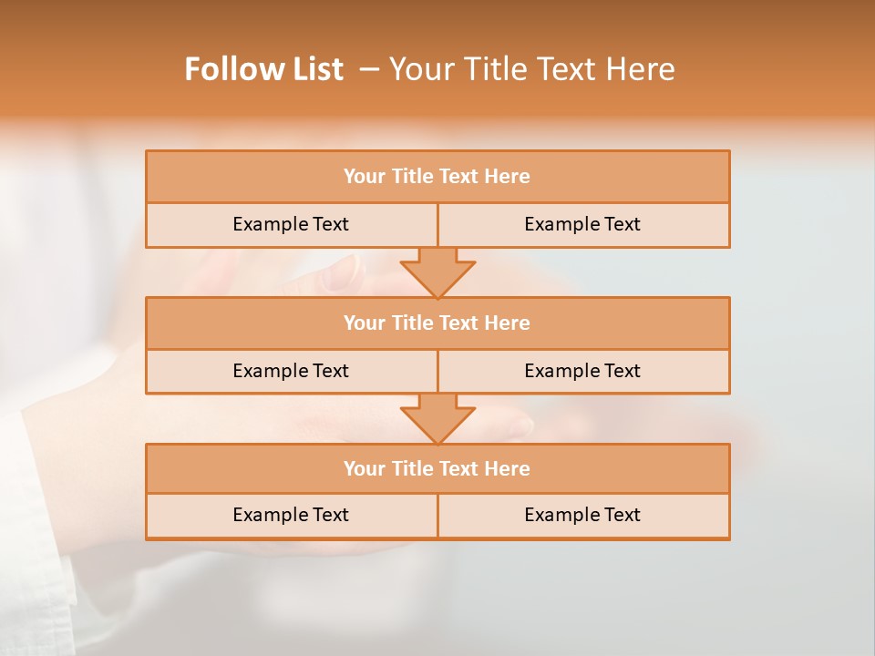 Line Close Up Together PowerPoint Template