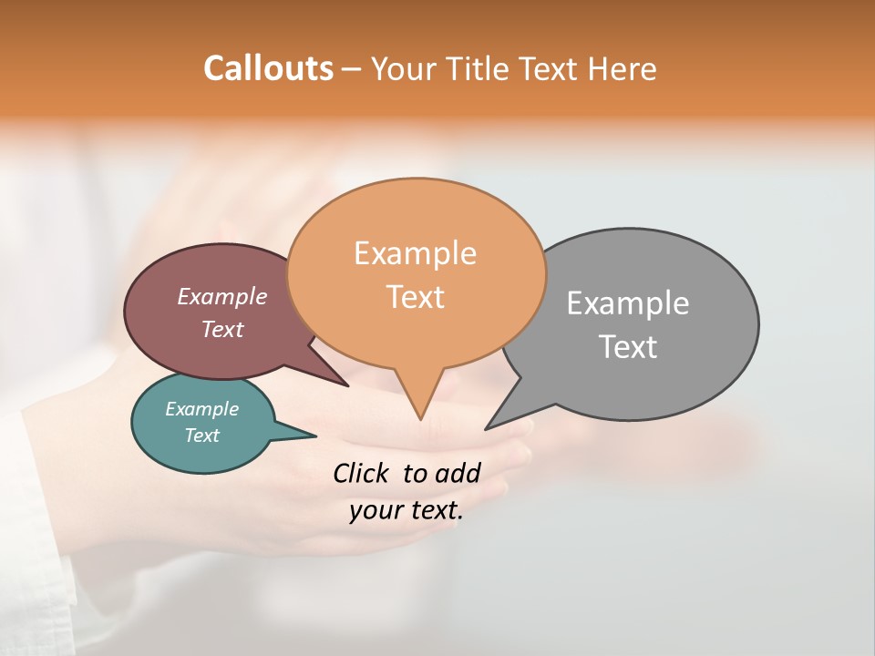 Line Close Up Together PowerPoint Template