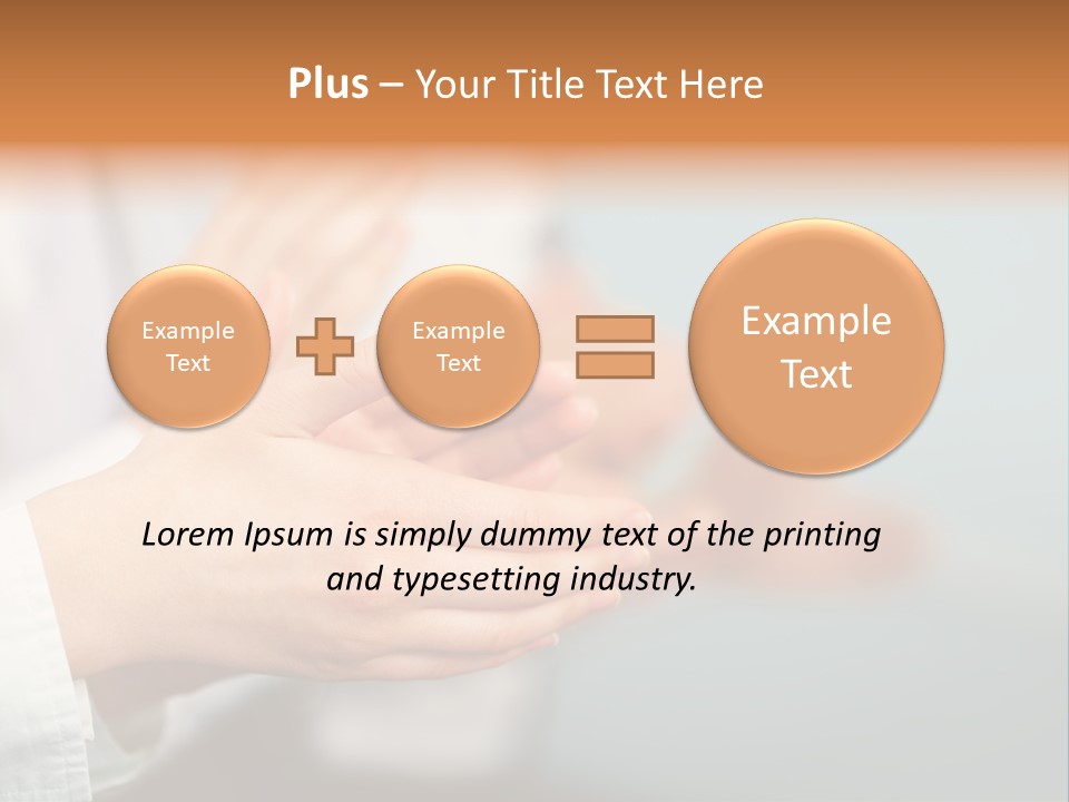Line Close Up Together PowerPoint Template