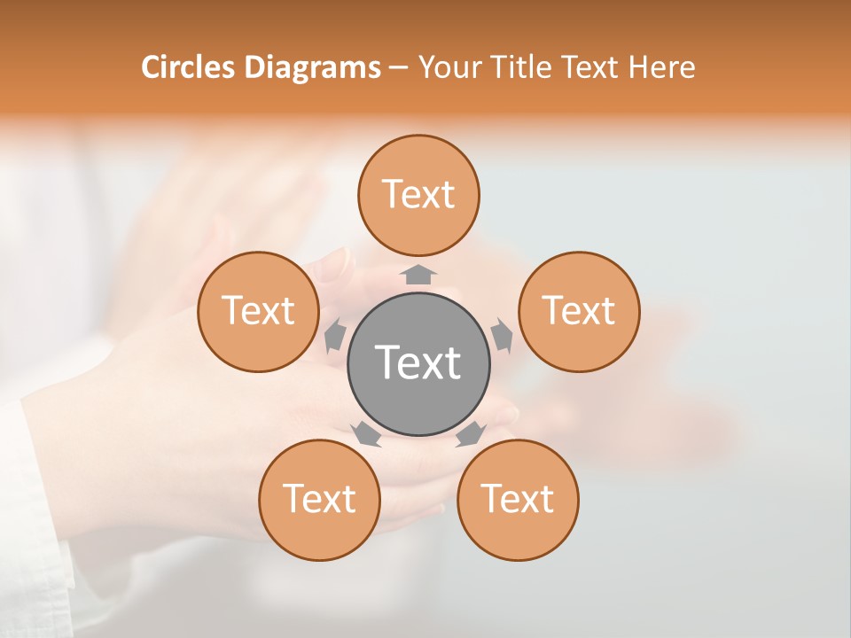 Line Close Up Together PowerPoint Template