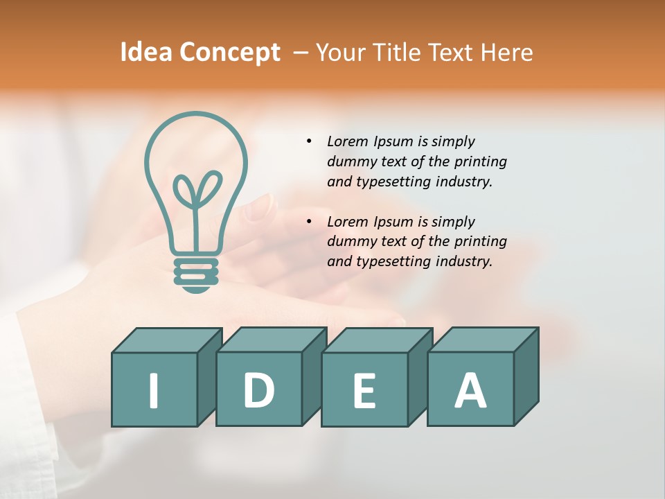 Line Close Up Together PowerPoint Template