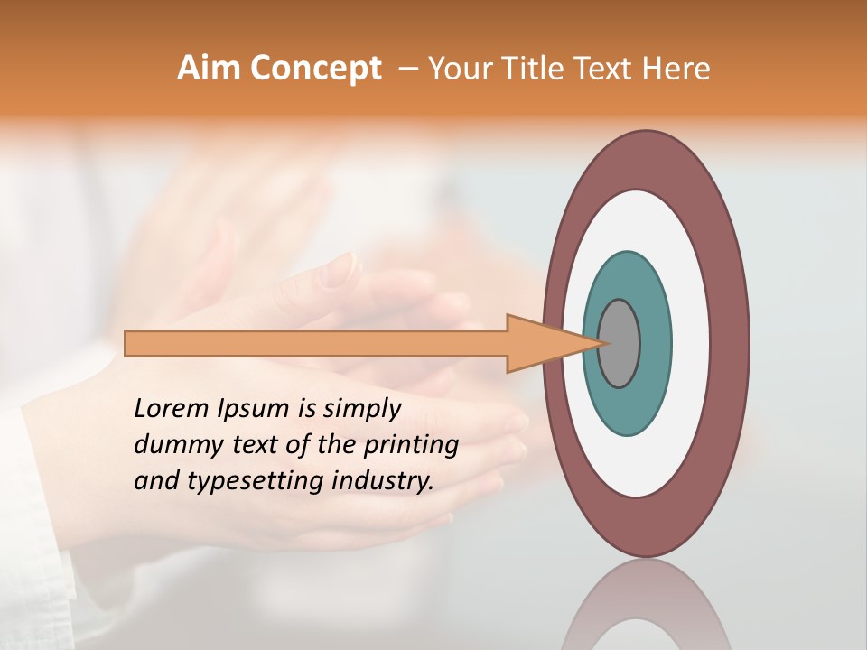 Line Close Up Together PowerPoint Template