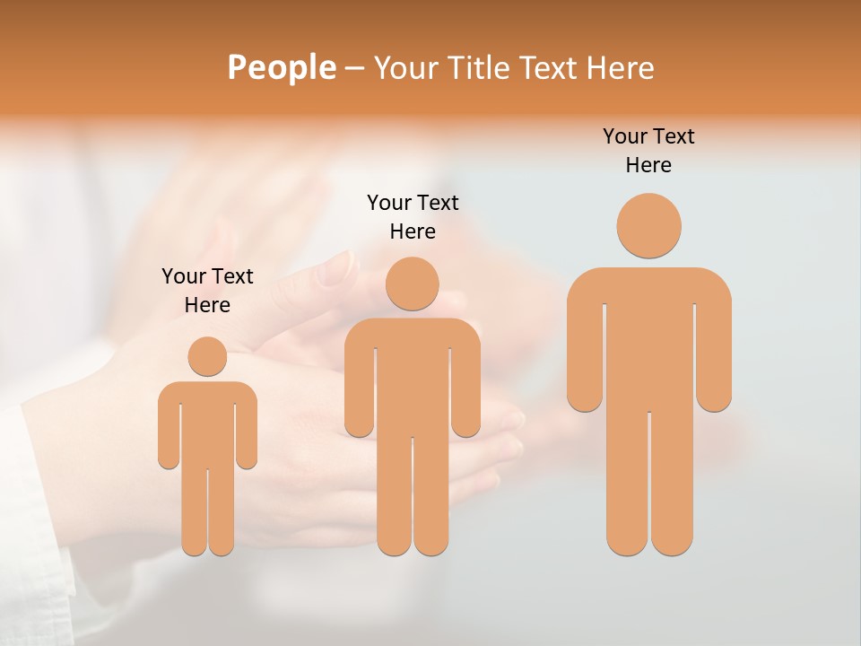 Line Close Up Together PowerPoint Template