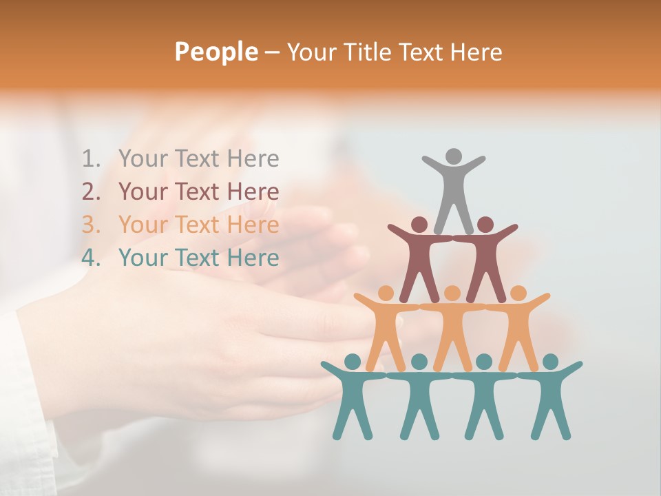 Line Close Up Together PowerPoint Template
