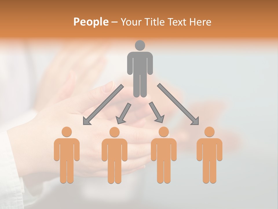 Line Close Up Together PowerPoint Template