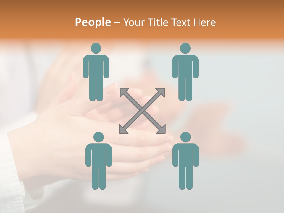 Line Close Up Together PowerPoint Template