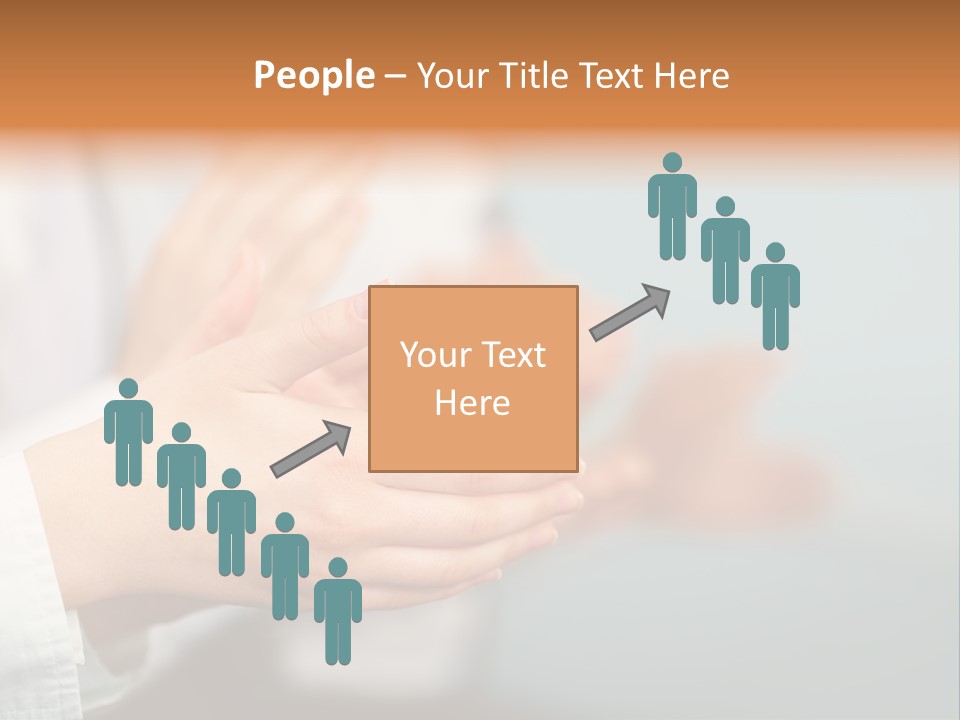 Line Close Up Together PowerPoint Template