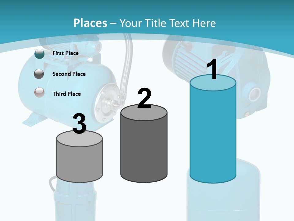 Water Backgrounds Pumps PowerPoint Template