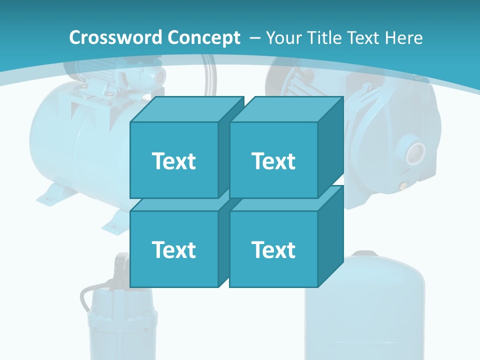 Water Backgrounds Pumps PowerPoint Template