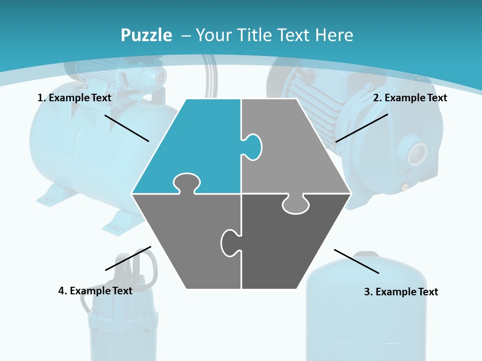 Water Backgrounds Pumps PowerPoint Template