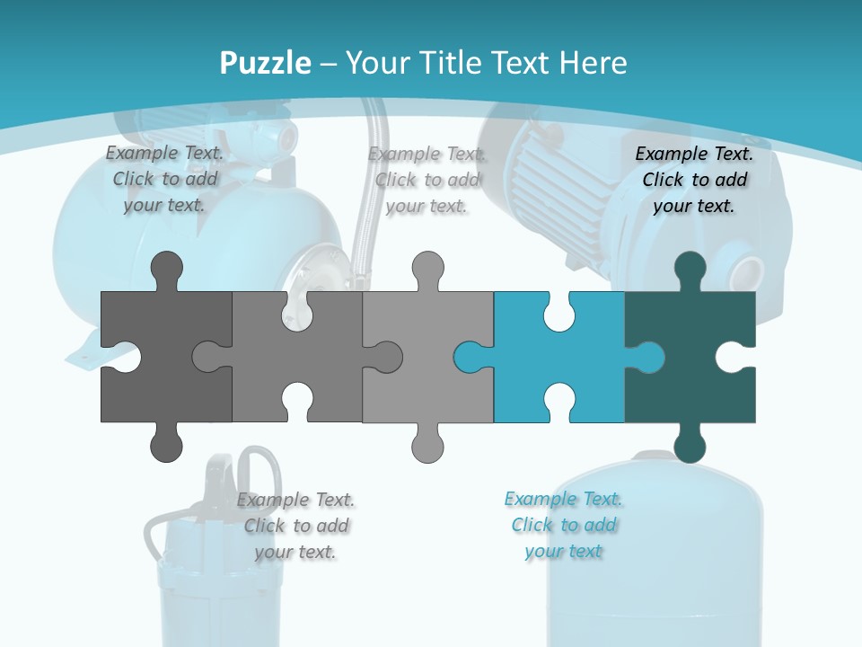 Water Backgrounds Pumps PowerPoint Template