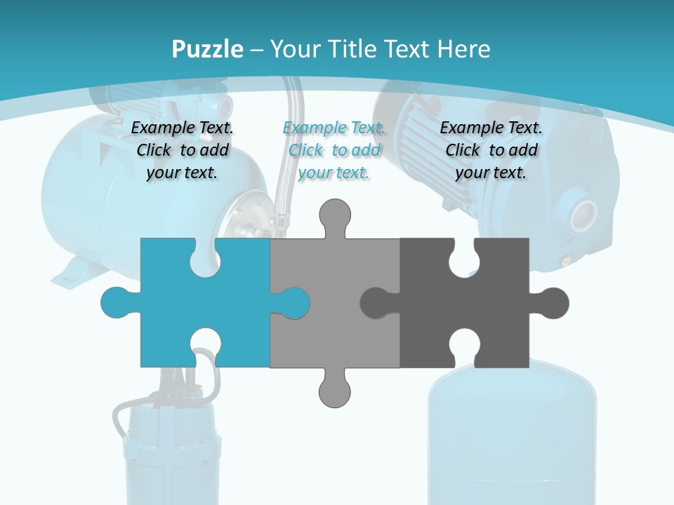 Water Backgrounds Pumps PowerPoint Template