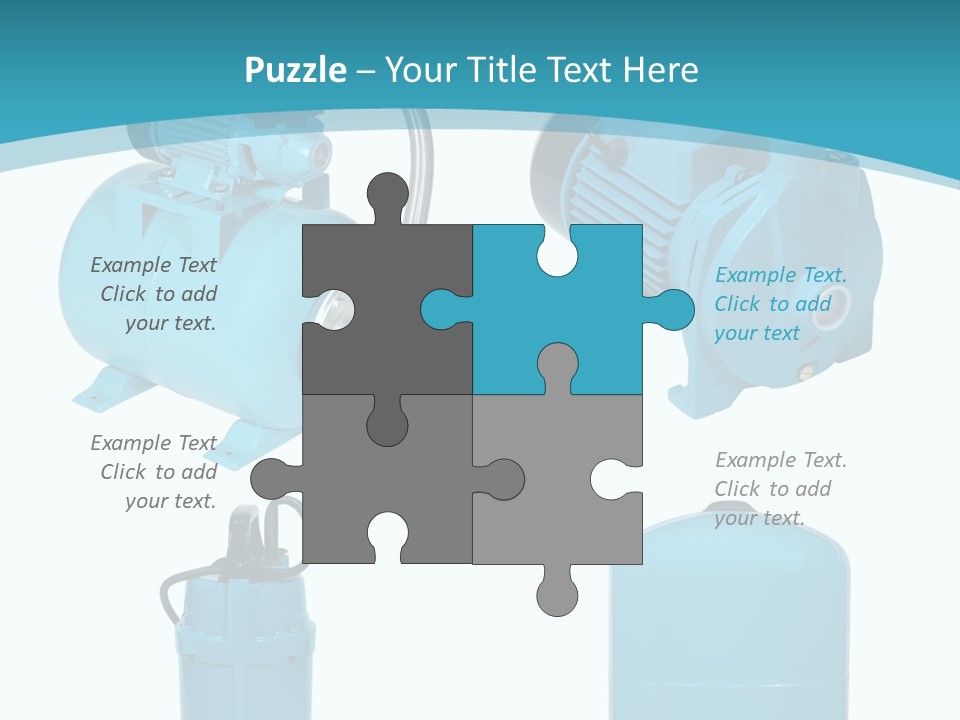 Water Backgrounds Pumps PowerPoint Template