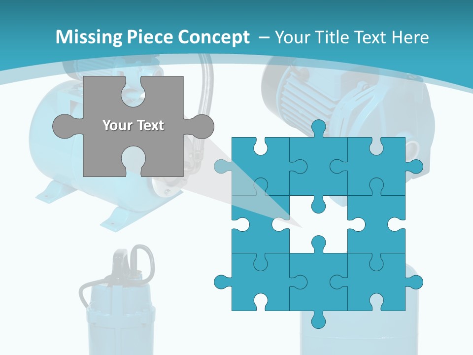 Water Backgrounds Pumps PowerPoint Template