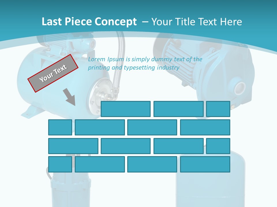 Water Backgrounds Pumps PowerPoint Template