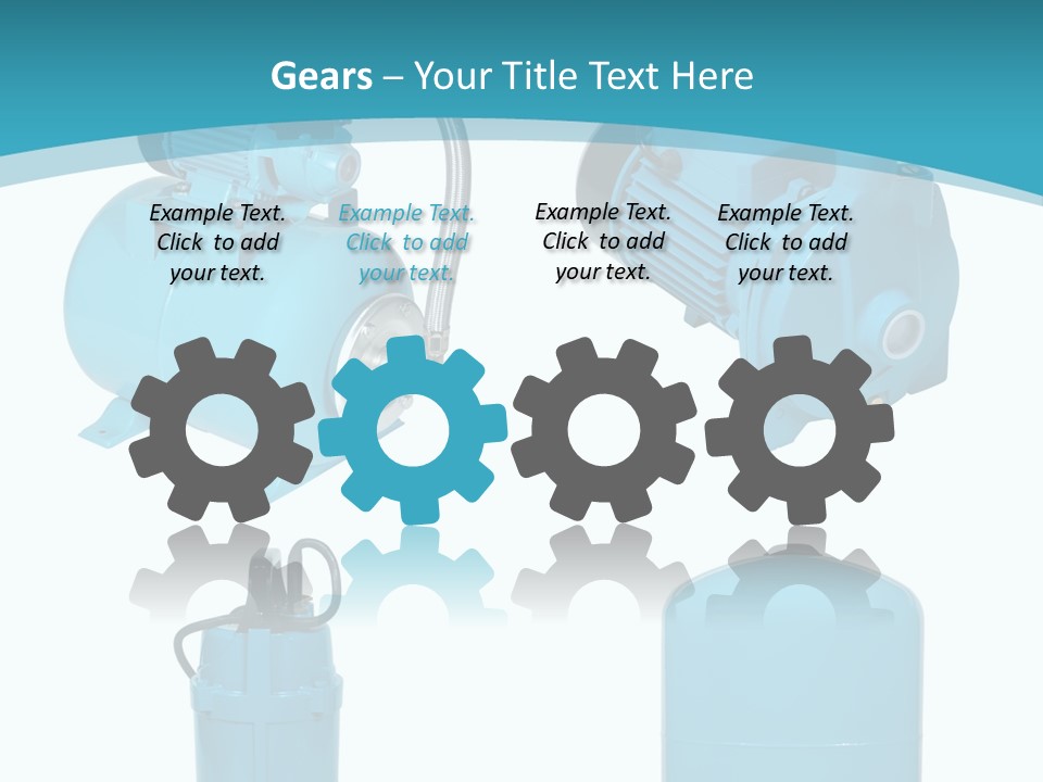 Water Backgrounds Pumps PowerPoint Template