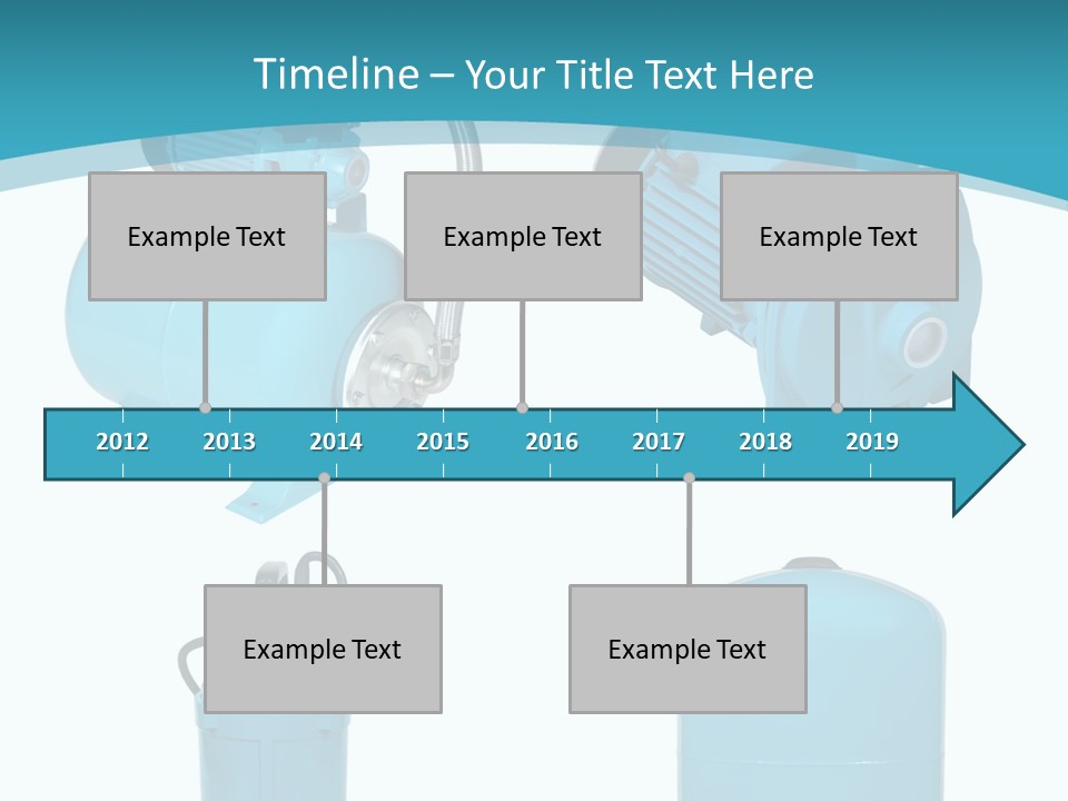 Water Backgrounds Pumps PowerPoint Template