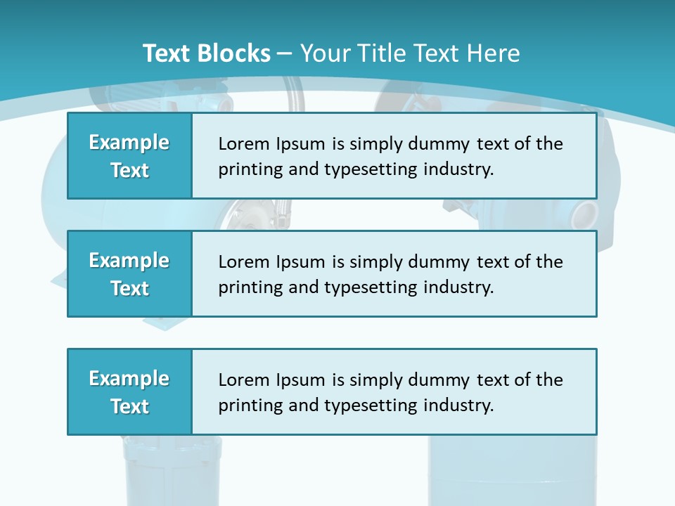 Water Backgrounds Pumps PowerPoint Template