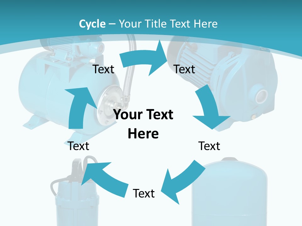 Water Backgrounds Pumps PowerPoint Template