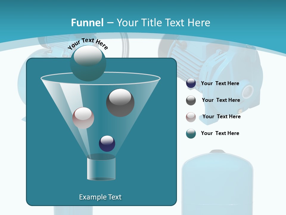 Water Backgrounds Pumps PowerPoint Template