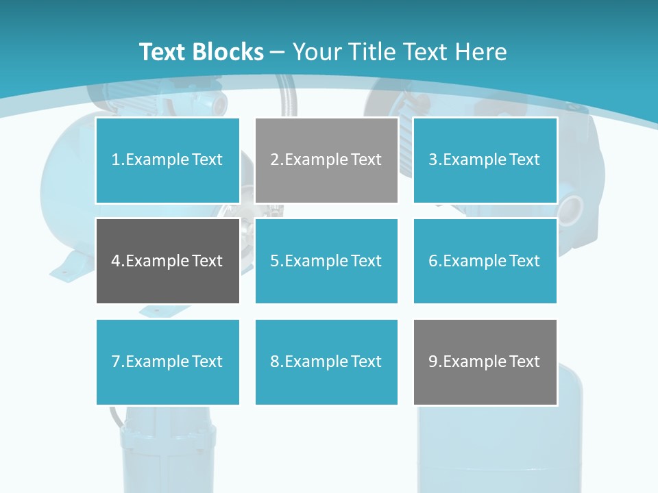 Water Backgrounds Pumps PowerPoint Template