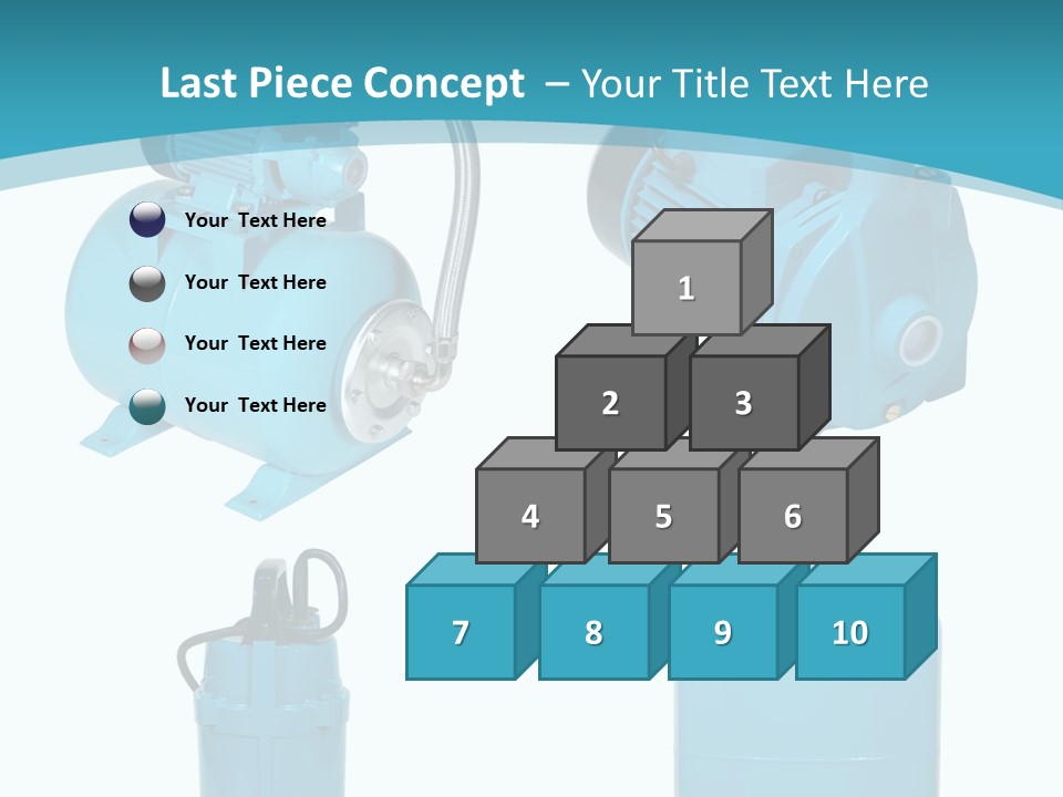 Water Backgrounds Pumps PowerPoint Template