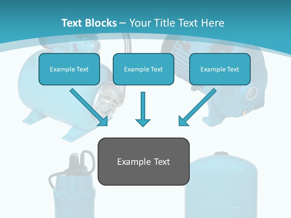 Water Backgrounds Pumps PowerPoint Template