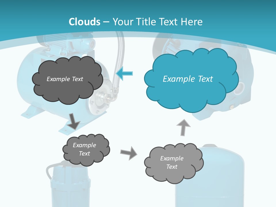 Water Backgrounds Pumps PowerPoint Template