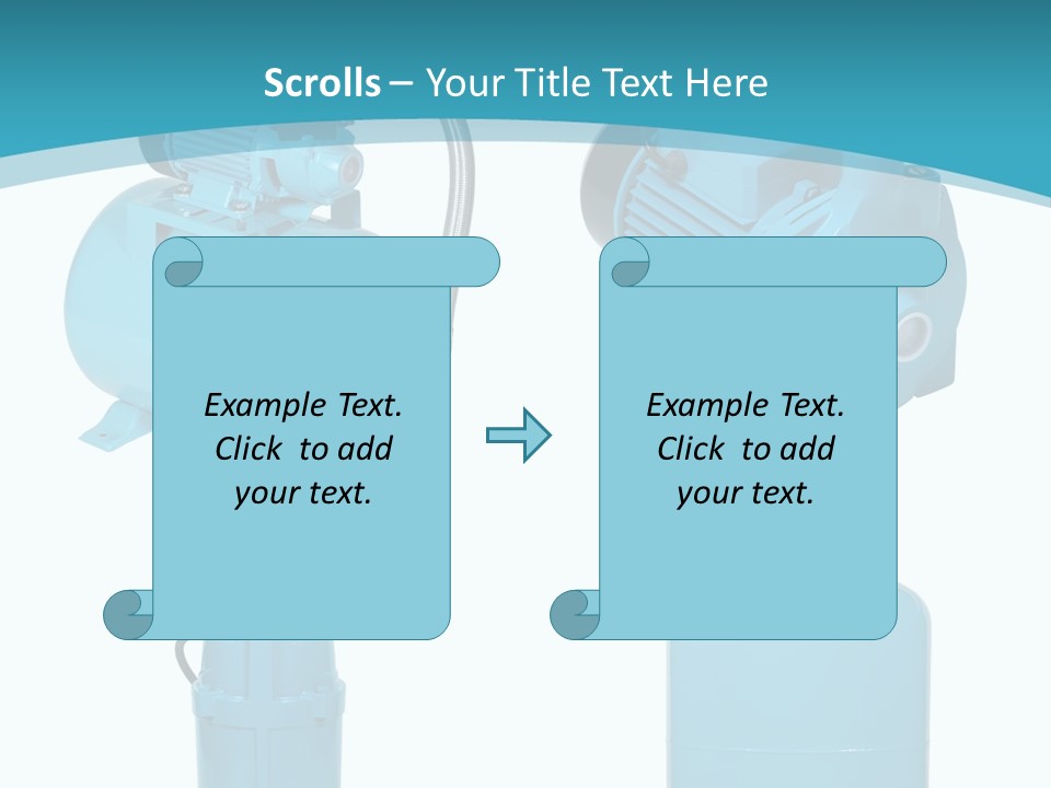 Water Backgrounds Pumps PowerPoint Template