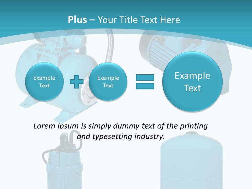 Water Backgrounds Pumps PowerPoint Template