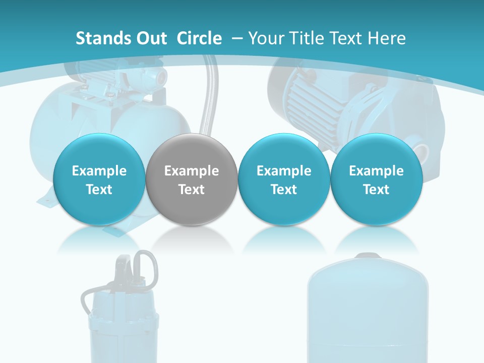 Water Backgrounds Pumps PowerPoint Template