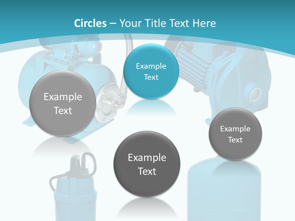 Water Backgrounds Pumps PowerPoint Template