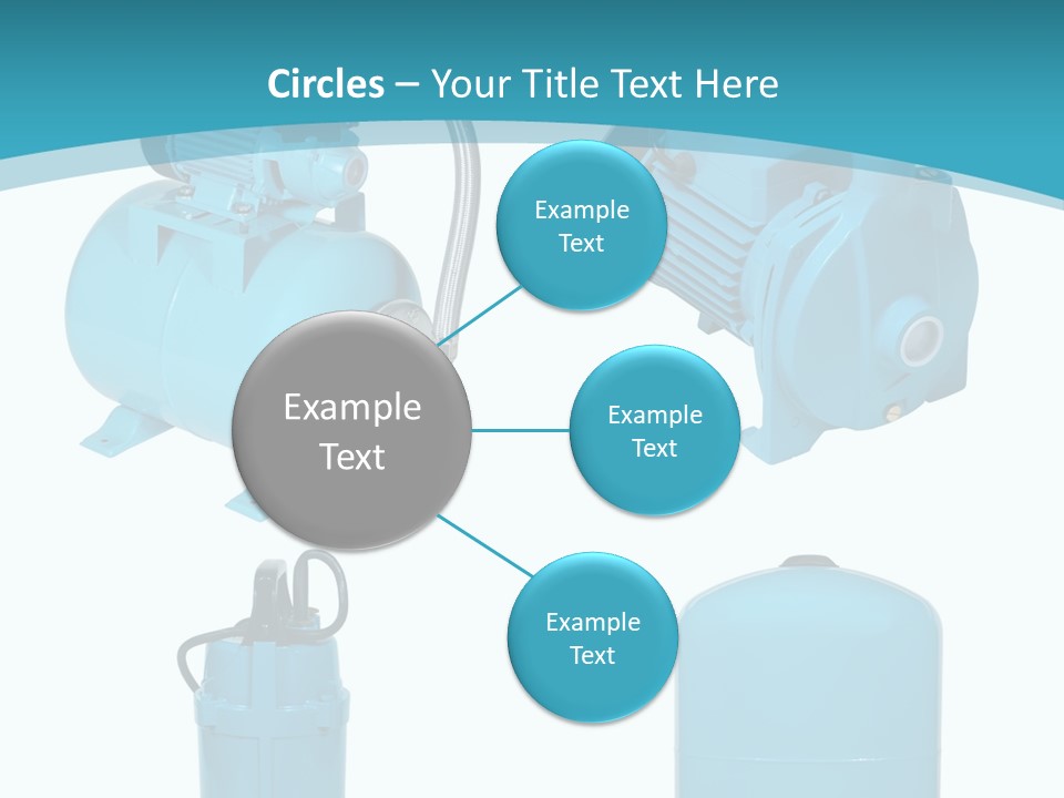 Water Backgrounds Pumps PowerPoint Template