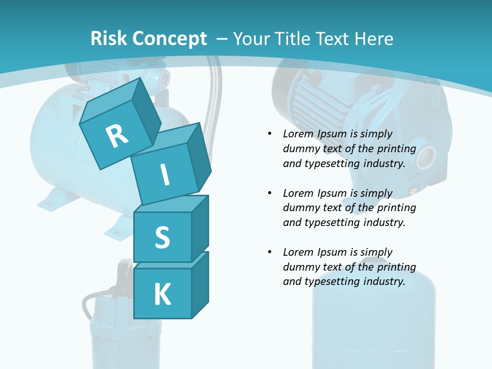 Water Backgrounds Pumps PowerPoint Template